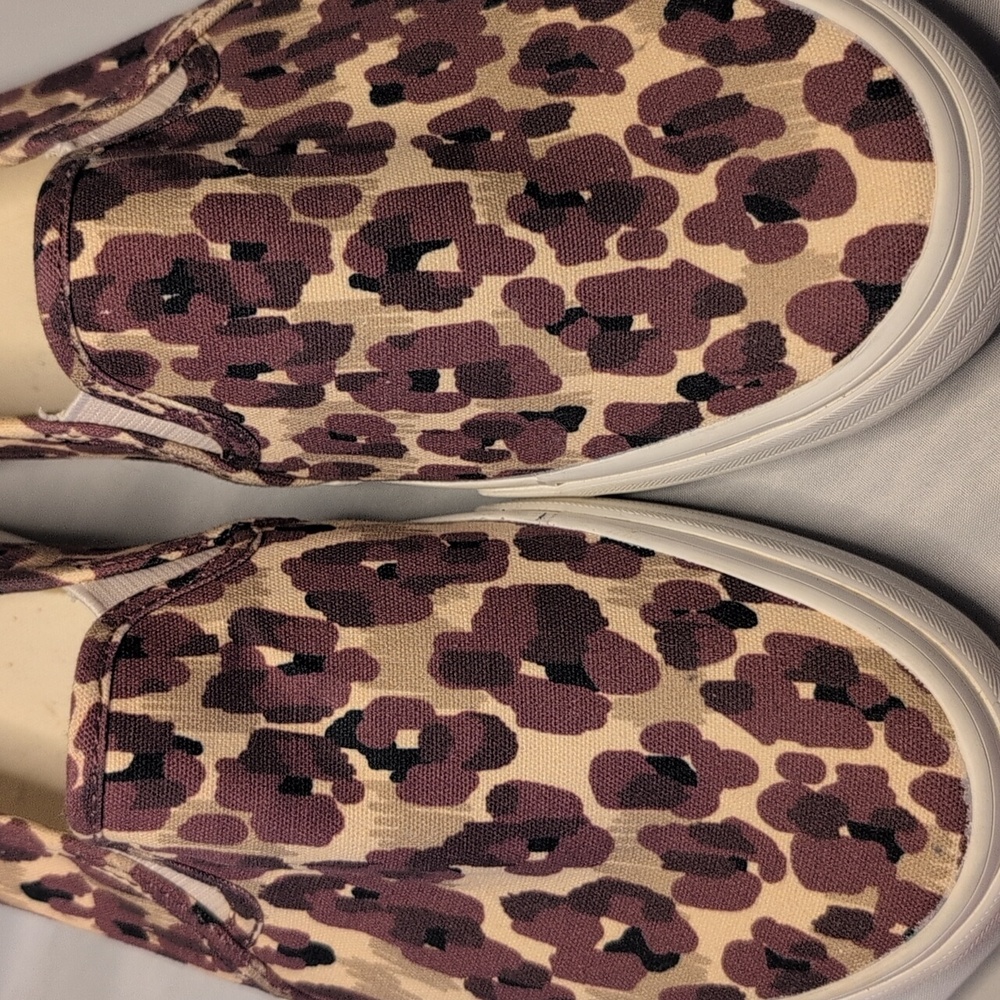 Keds x Elizabeth and James Leopard Print Double Decker Canvas Slip on Sn… Size 9 - Picture 14 of 14